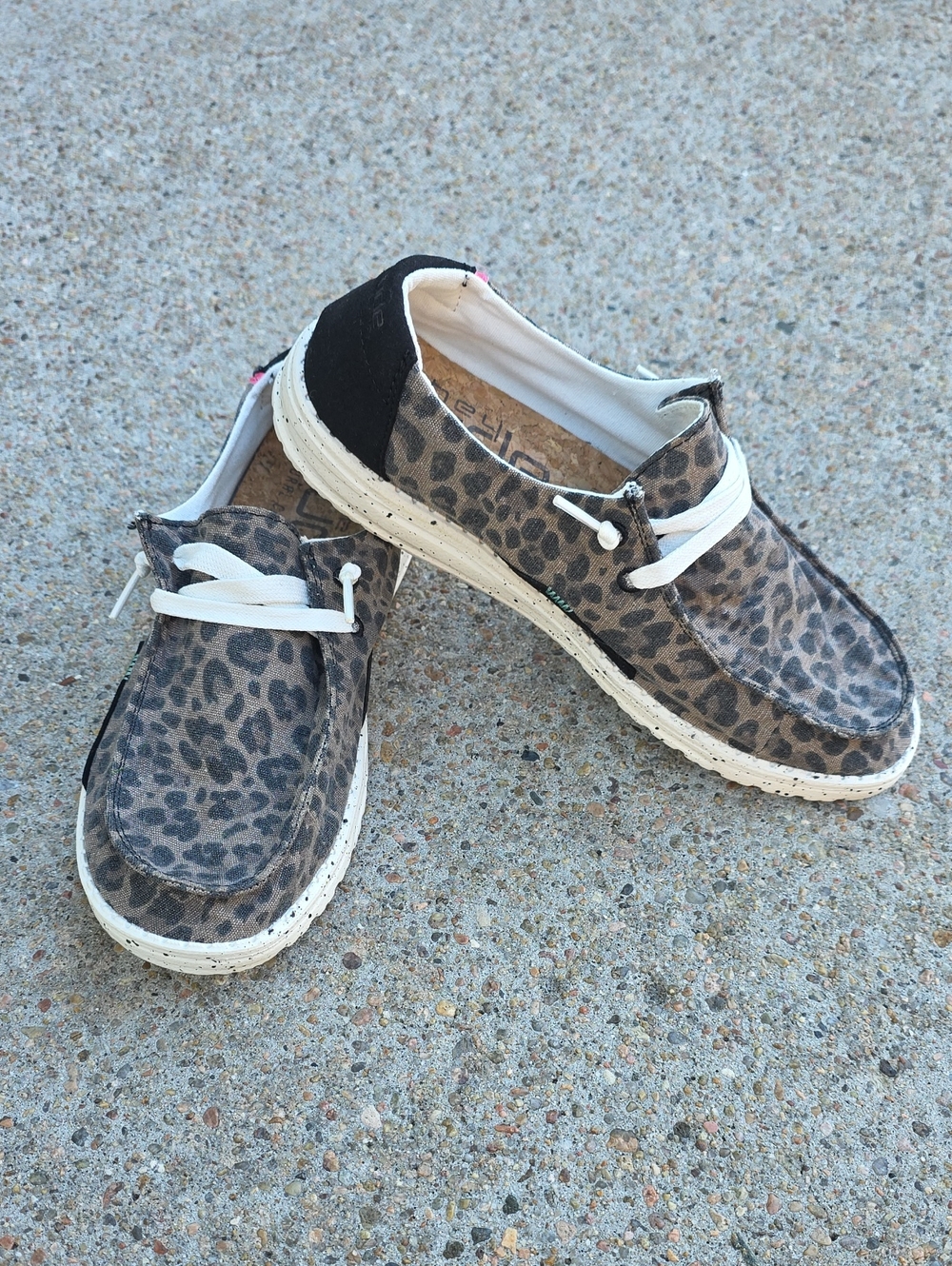 Hey Dude Wendy Jungle Brown Black Cheetah Leopard Print Size 8